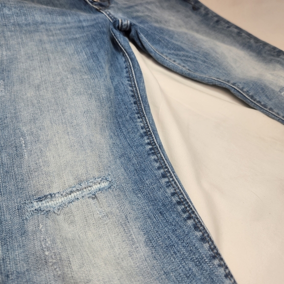 Express Light Blue Skinny Ankle Jeans - Picture 7 of 9